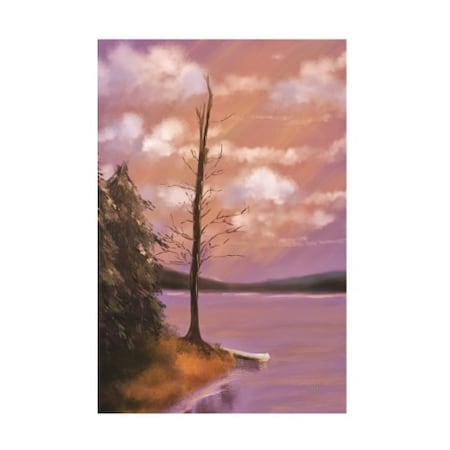Lois Bryan 'The Bare Tree At Sunset' Canvas Art,22x32